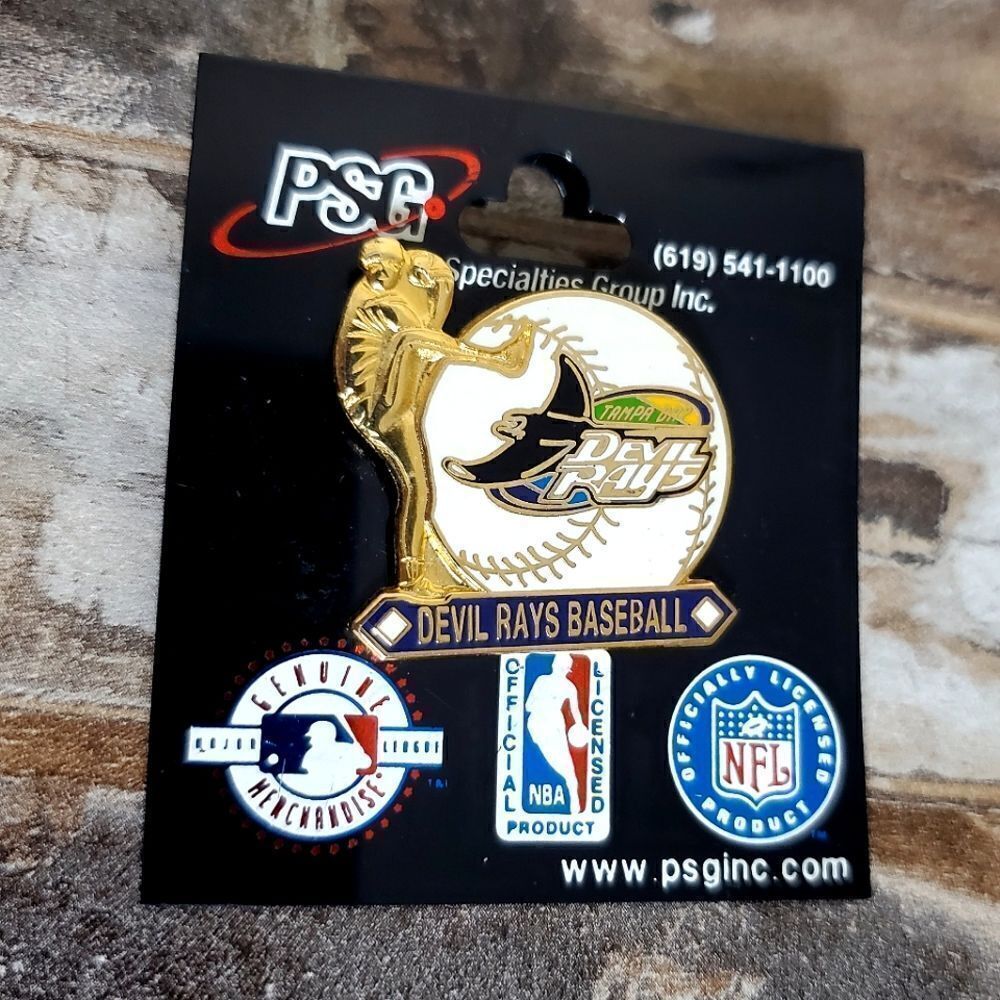 Tampa Bay Devil Rays Baseball Officially Licensed Pin